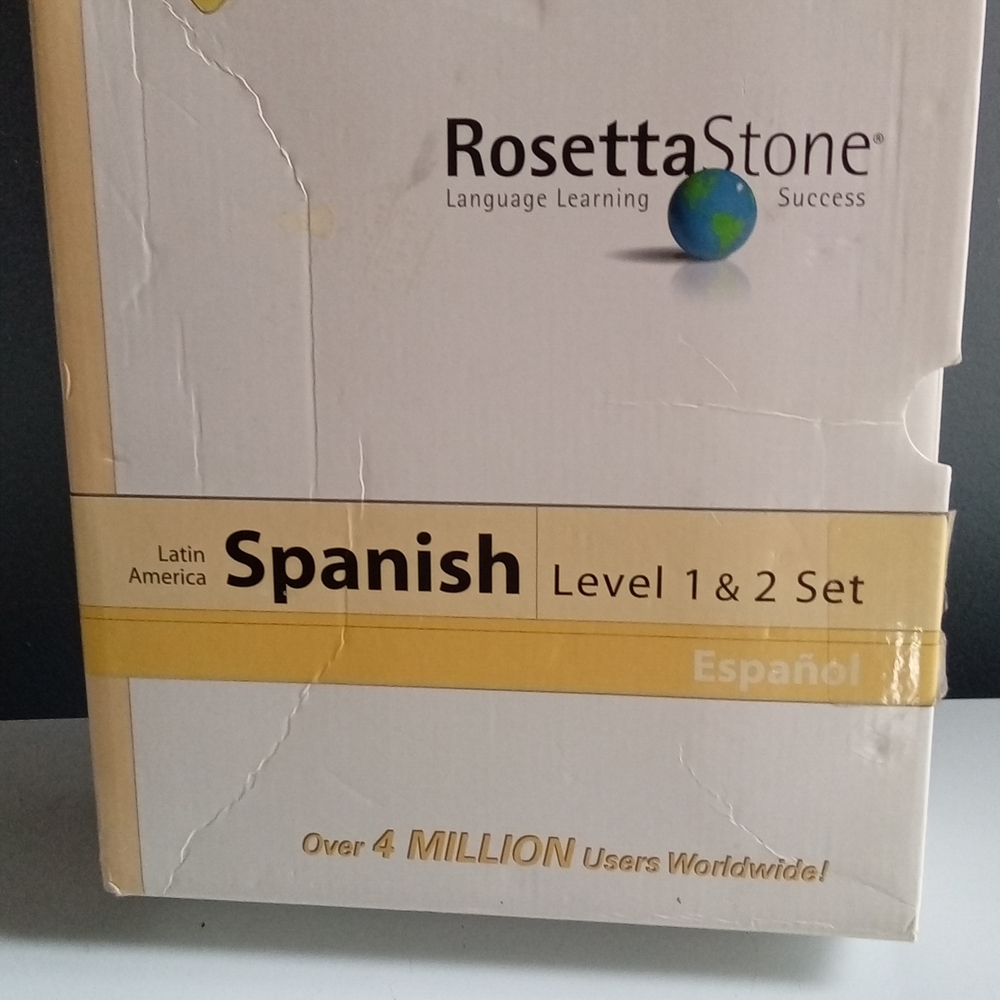 Rosetta Stone Spanish Level 1 & 2 Set Homeschool Edition Language Learning